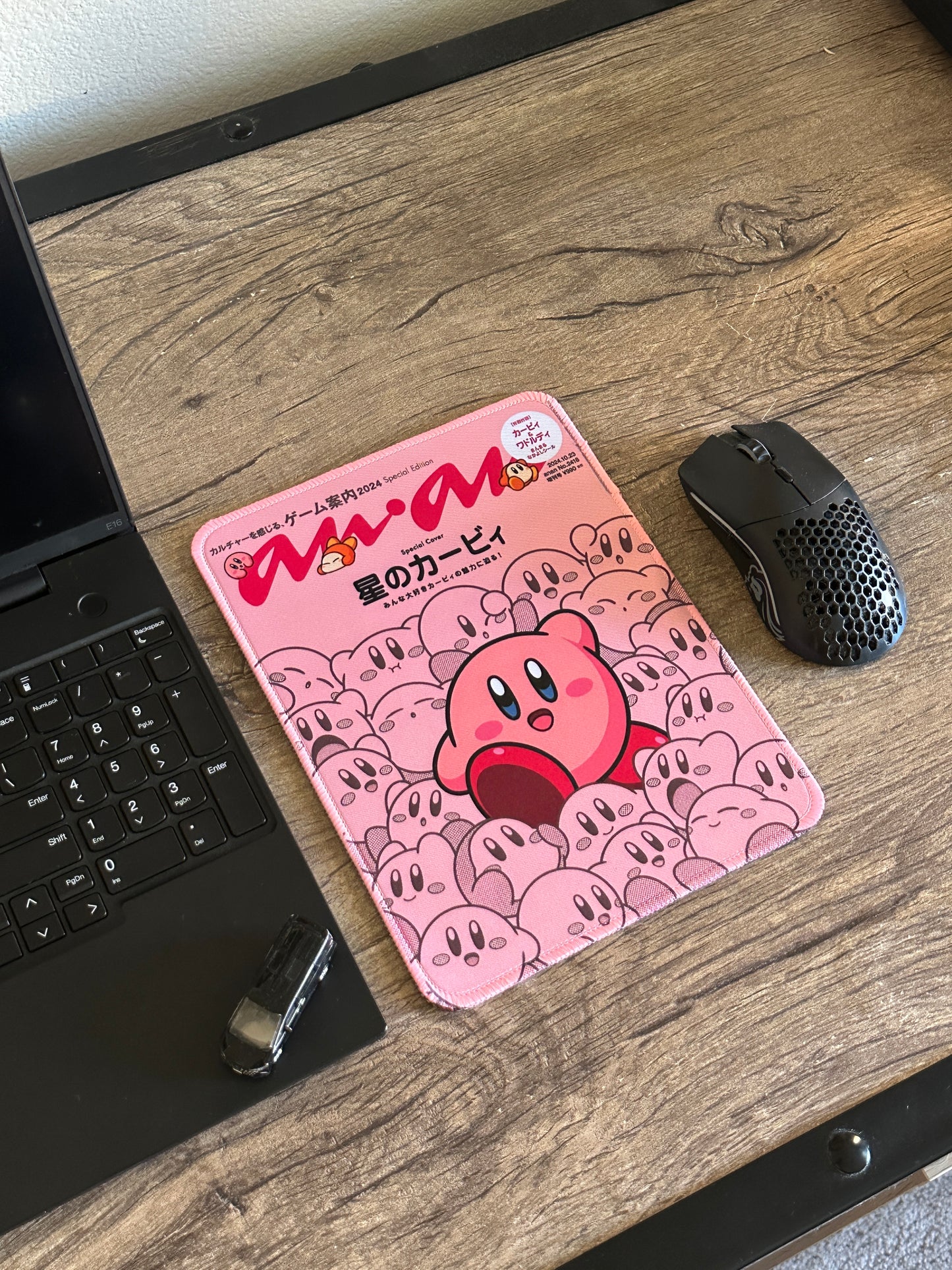 Cute Kirby Mousepad - 10in x 7.5in