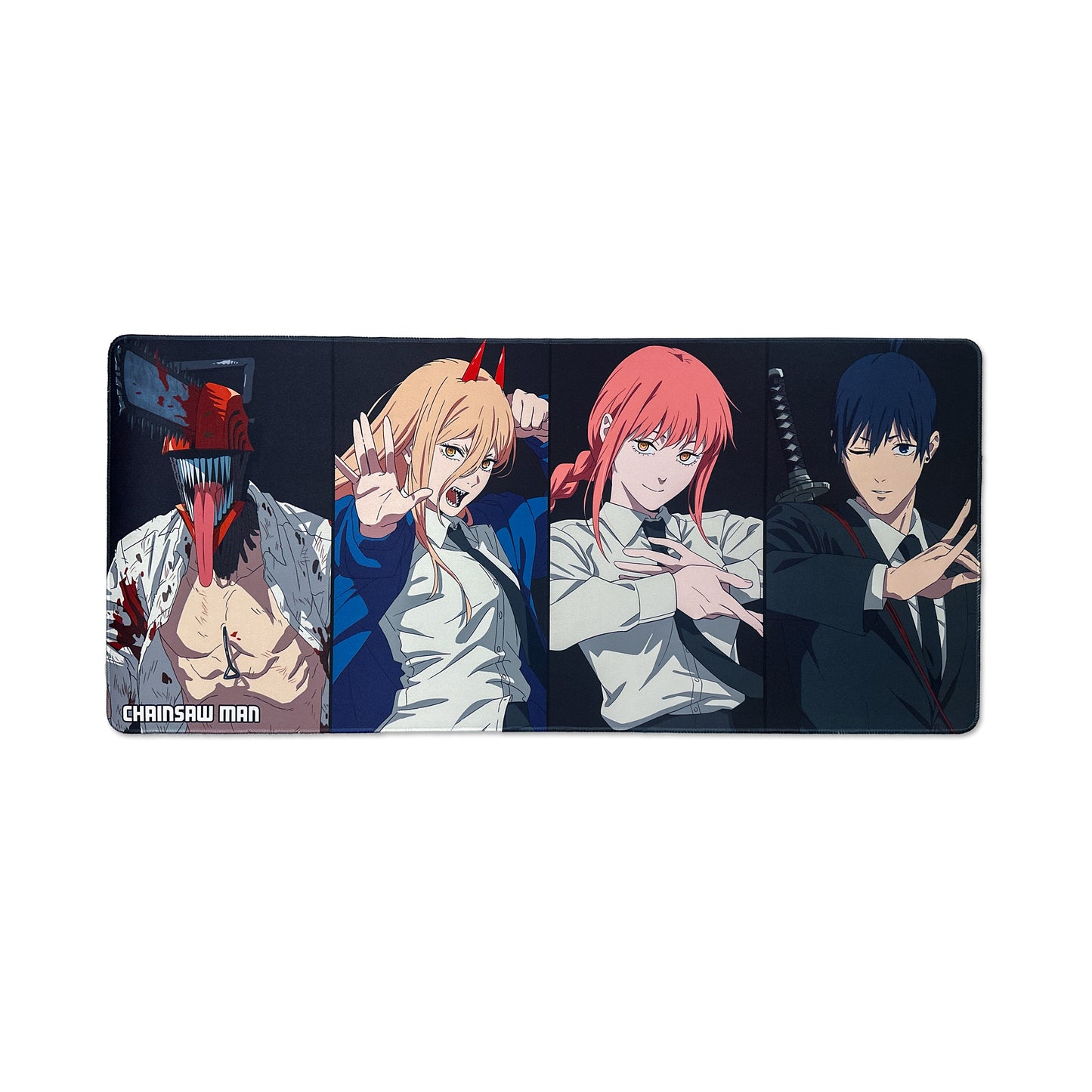 Chainsaw Man | Team Portraits Mousepad (Denji, Power, Makima, Aki) - Anime Deskmat, TCG Playmat