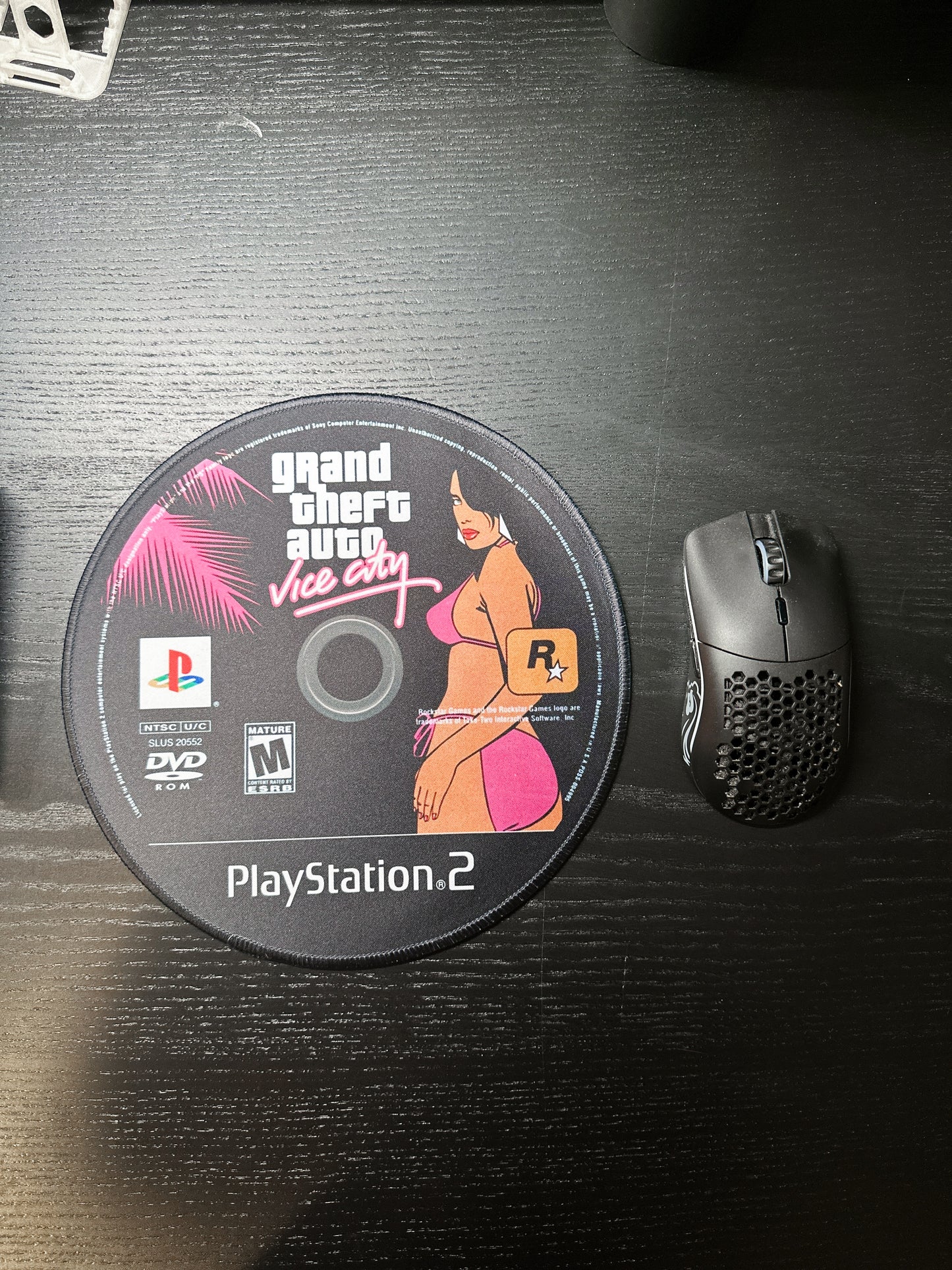 Grand Theft Auto Vice City Playstation 2 CD Game Mousepad | 9.5" x 9.5"