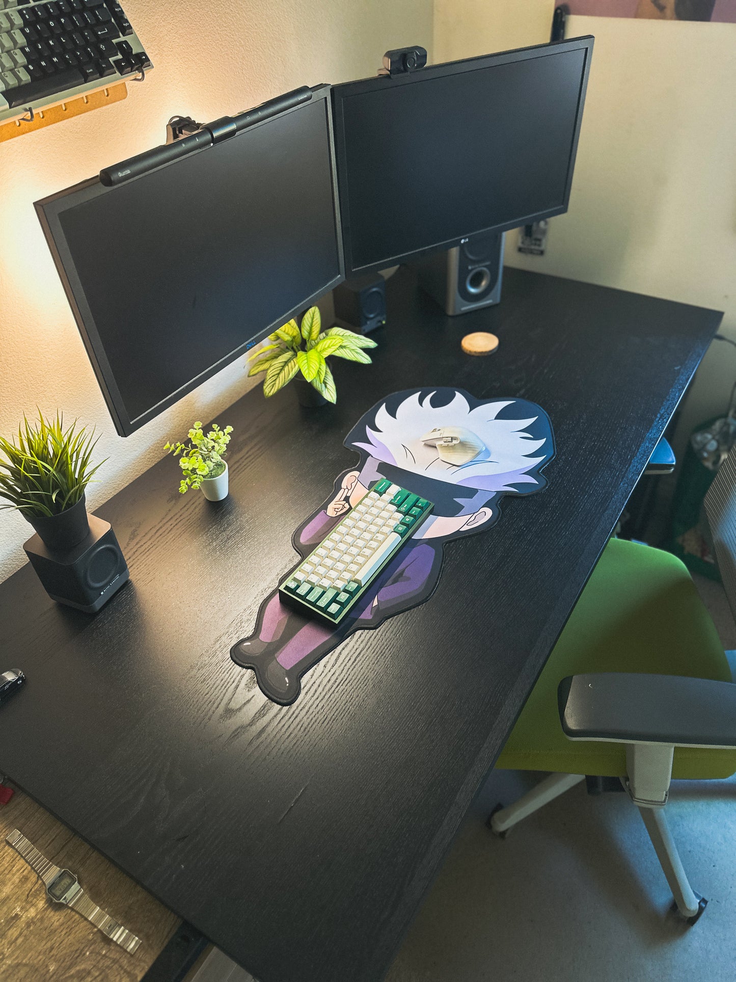 Gojo Chibi Deskmat | 90x40cm, Die Cut | Anime Inspired