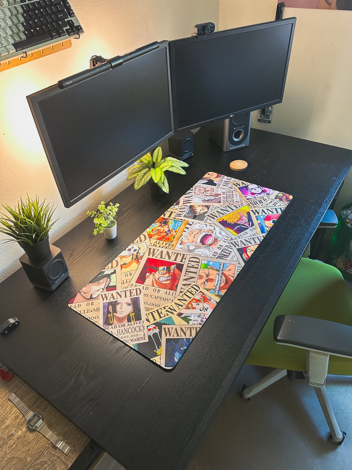 One Piece Wanted Poster Deskmat | 90x40cm | Anime Inspired