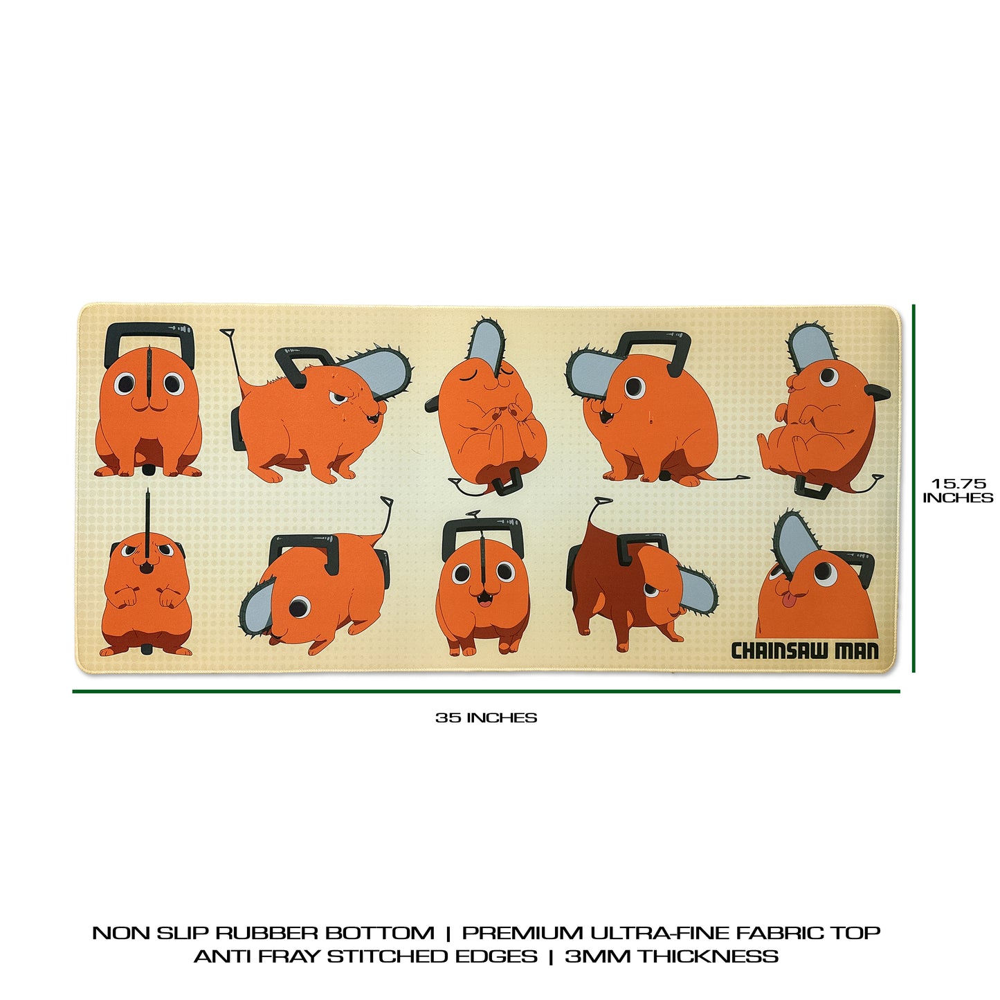 Chainsaw Man Deskmat - Pochita Mousepad 90x40cm