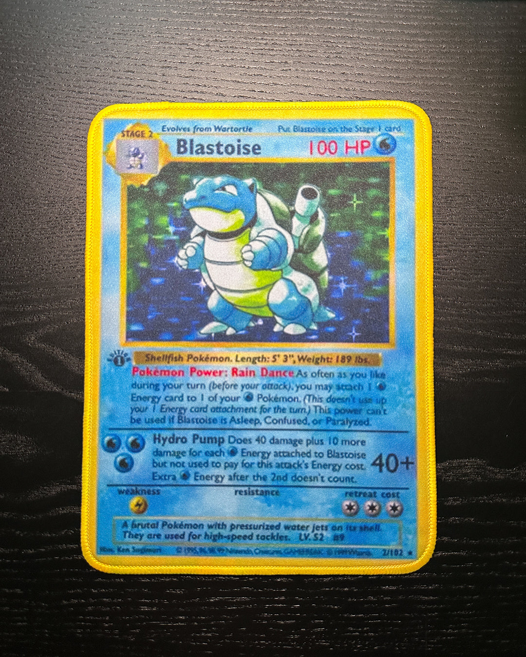 Pokemon Mousepad - Blastoise Base TCG 10 x 7.5in