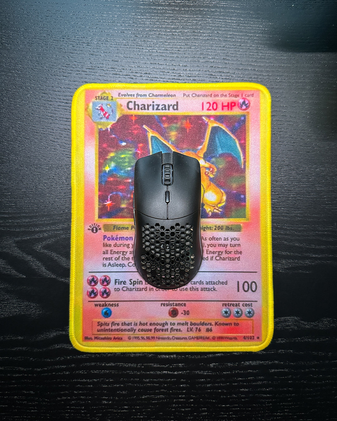 Pokemon Mousepad - Charizard Base Set TCG 10 x 7.5in
