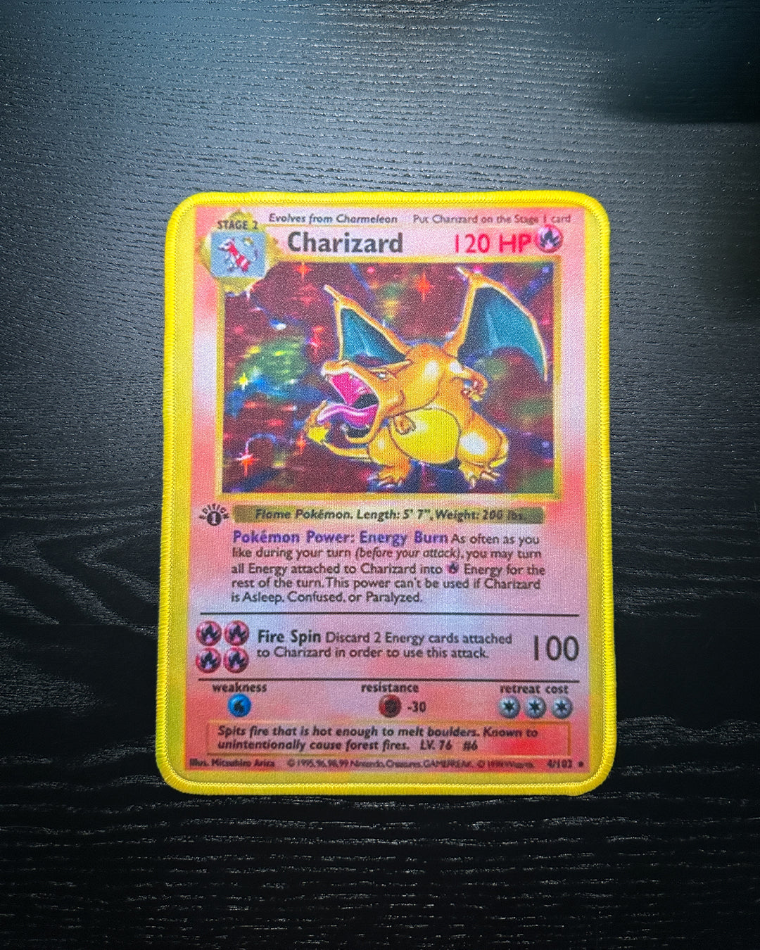Pokemon Mousepad - Charizard Base Set TCG 10 x 7.5in