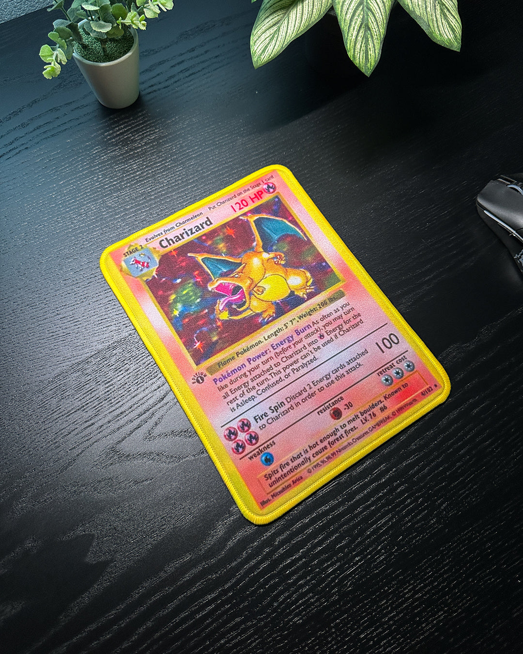 Pokemon Mousepad - Charizard Base Set TCG 10 x 7.5in