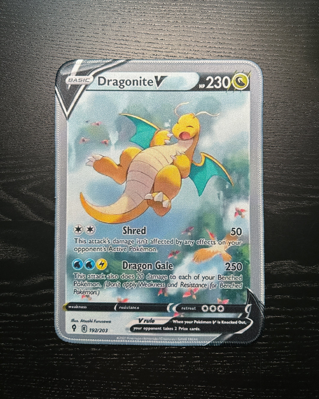 Pokemon Mousepad - Dragonite V TCG 10 x 7.5in