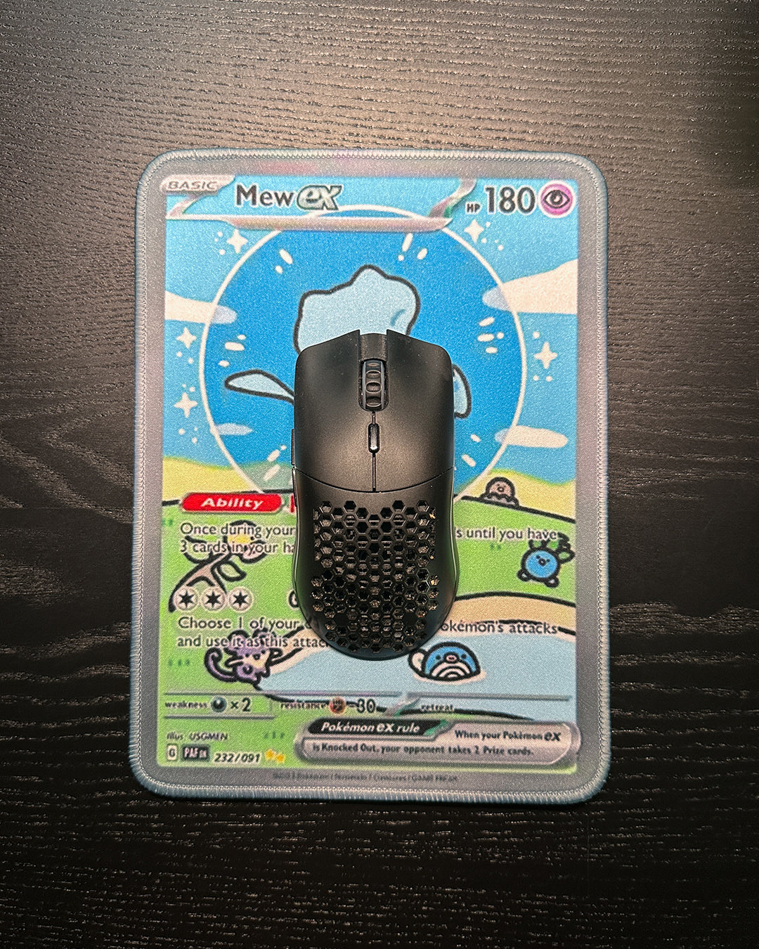Pokemon Mousepad - Mew EX TCG 10 x 7.5in