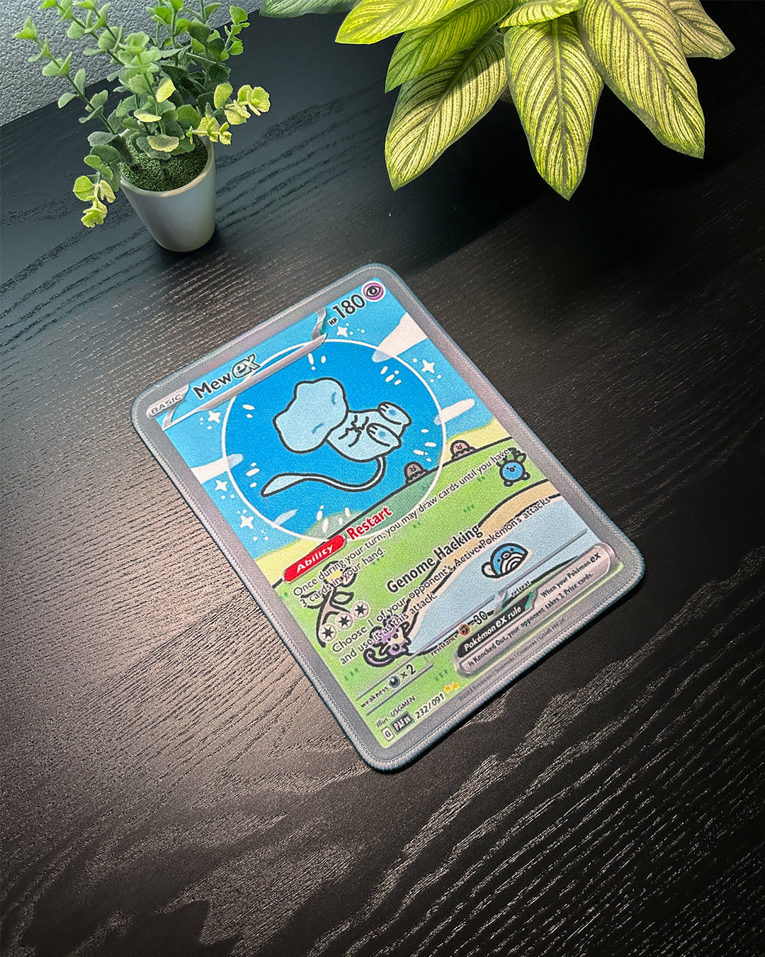 Pokemon Mousepad - Mew EX TCG 10 x 7.5in