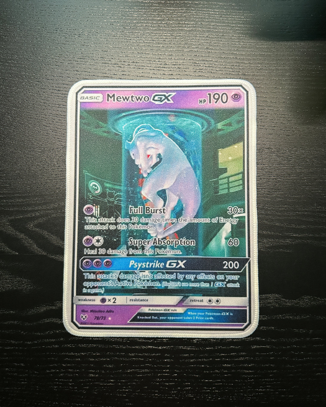 Pokemon Mousepad - Mewtwo GX TCG 10 x 7.5in