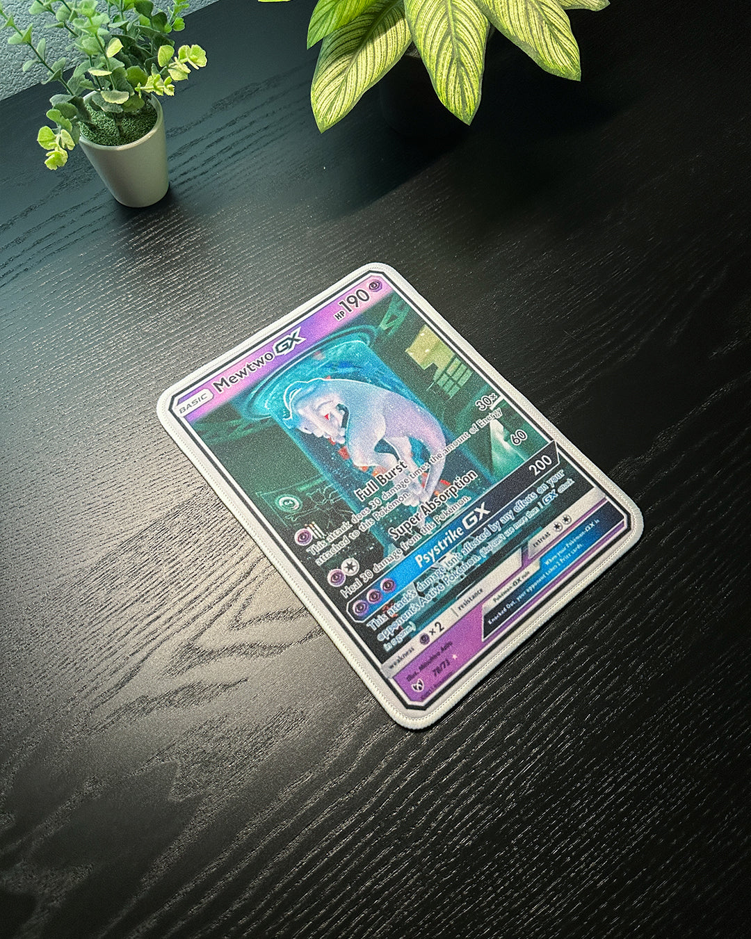 Pokemon Mousepad - Mewtwo GX TCG 10 x 7.5in