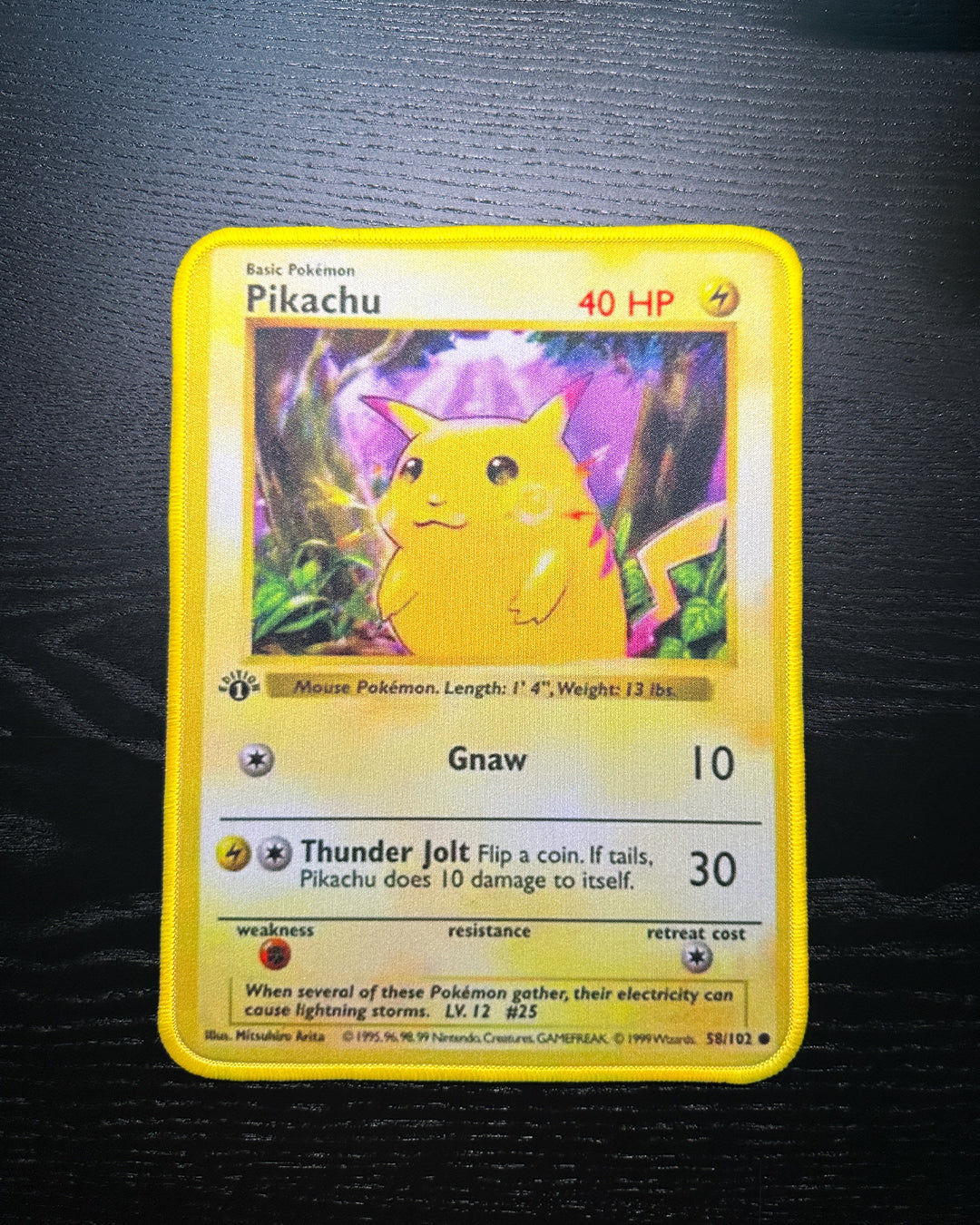 Pokemon Mousepad - Pikachu Base TCG 10 x 7.5in