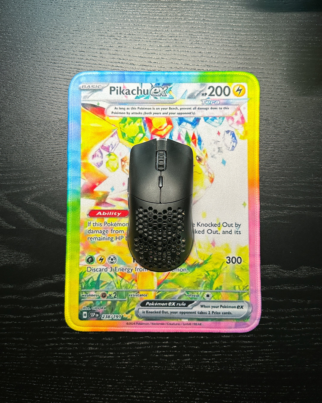 Pokemon Mousepad - Pikachu Ex TCG 10" x 7.5in