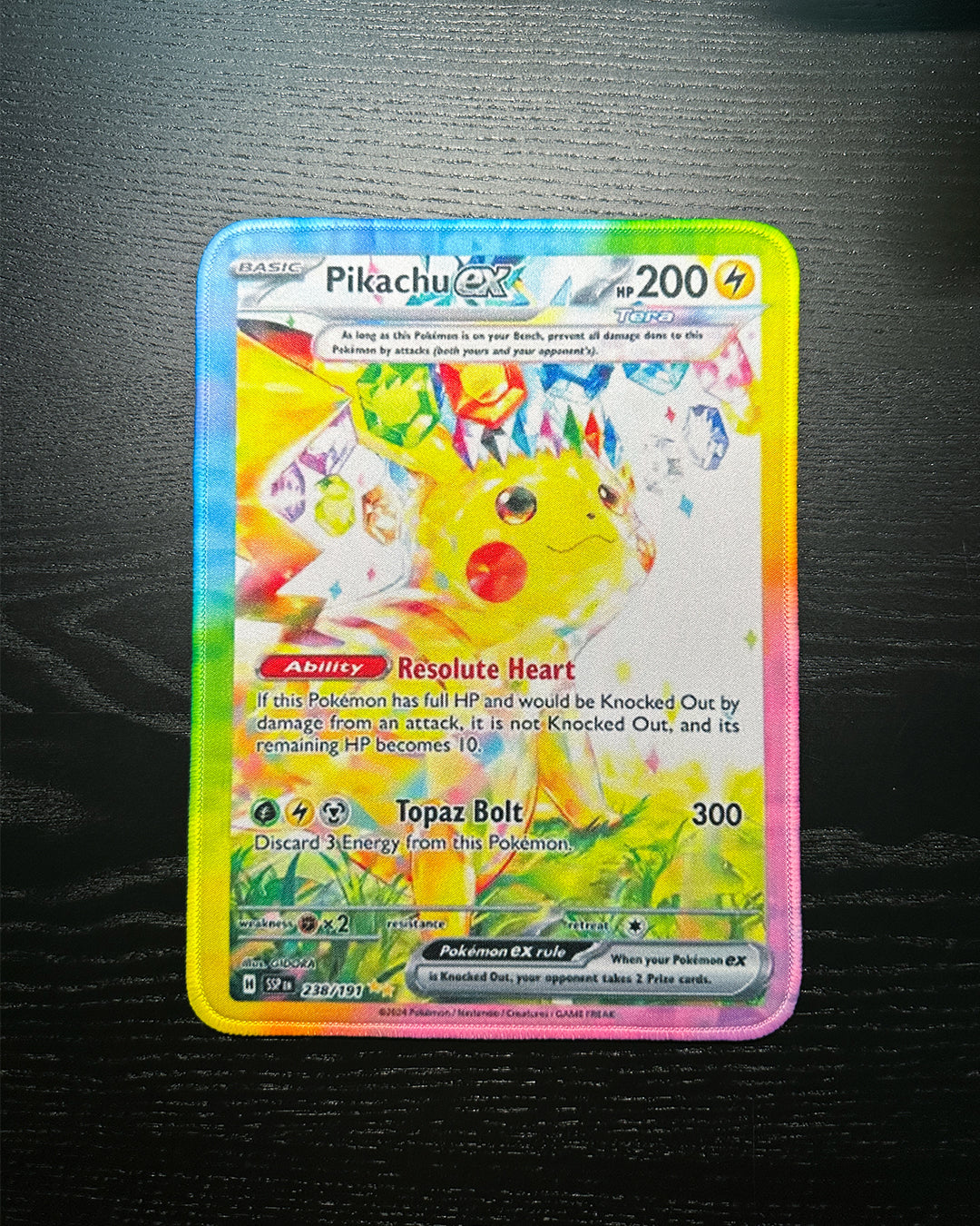 Pokemon Mousepad - Pikachu Ex TCG 10" x 7.5in