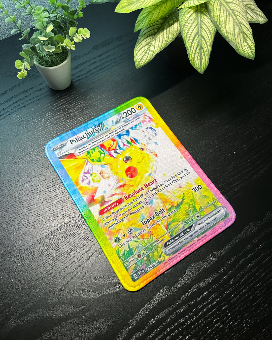 Pokemon Mousepad - Pikachu Ex TCG 10" x 7.5in