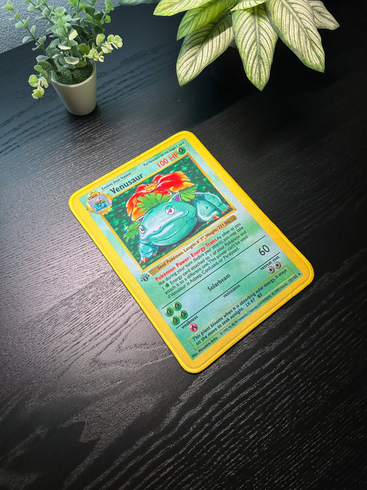 Venusaur Base Set Pokemon TCG Mousepad 10 x 7.5in - Gamer Desk Decor