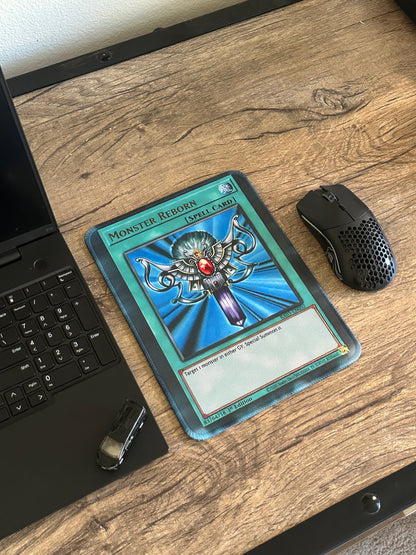 Monster Reborn Yugioh TCG Mousepad 10 x 7.5in - Gamer Desk Decor