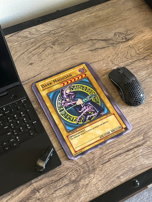 Dark Magician Yugioh TCG Mousepad 10 x 7.5in - Gamer Desk Decor