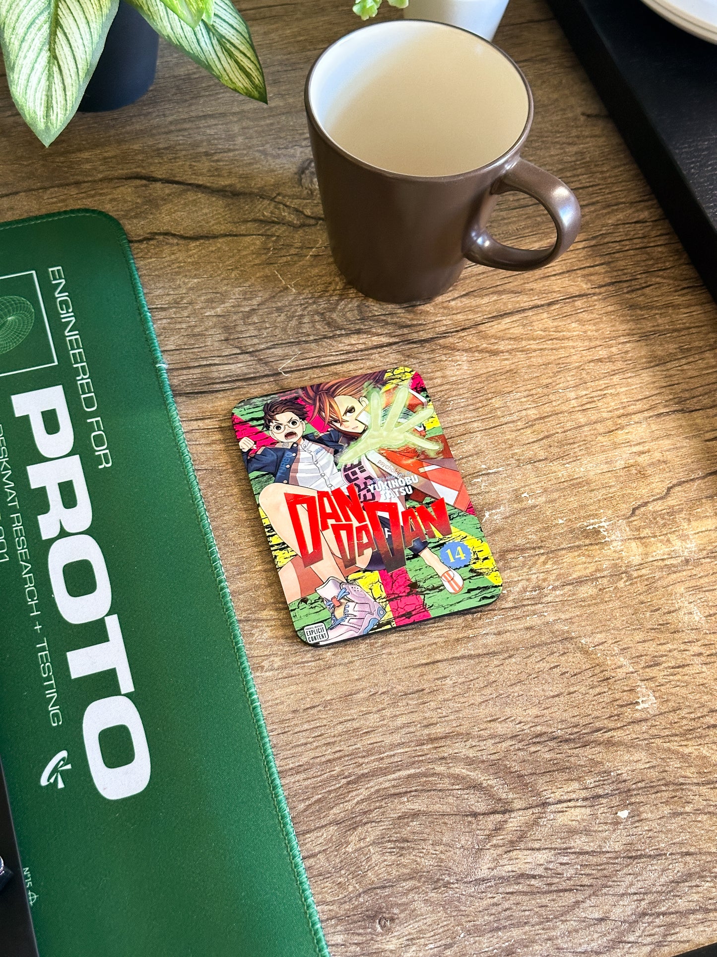 Anime Coaster Set, Wooden Coasters with Gloss Finish.