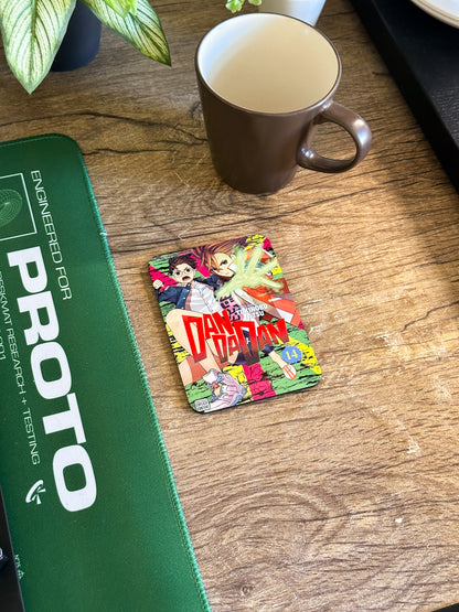 Anime Coaster Set, Wooden Coasters with Gloss Finish.