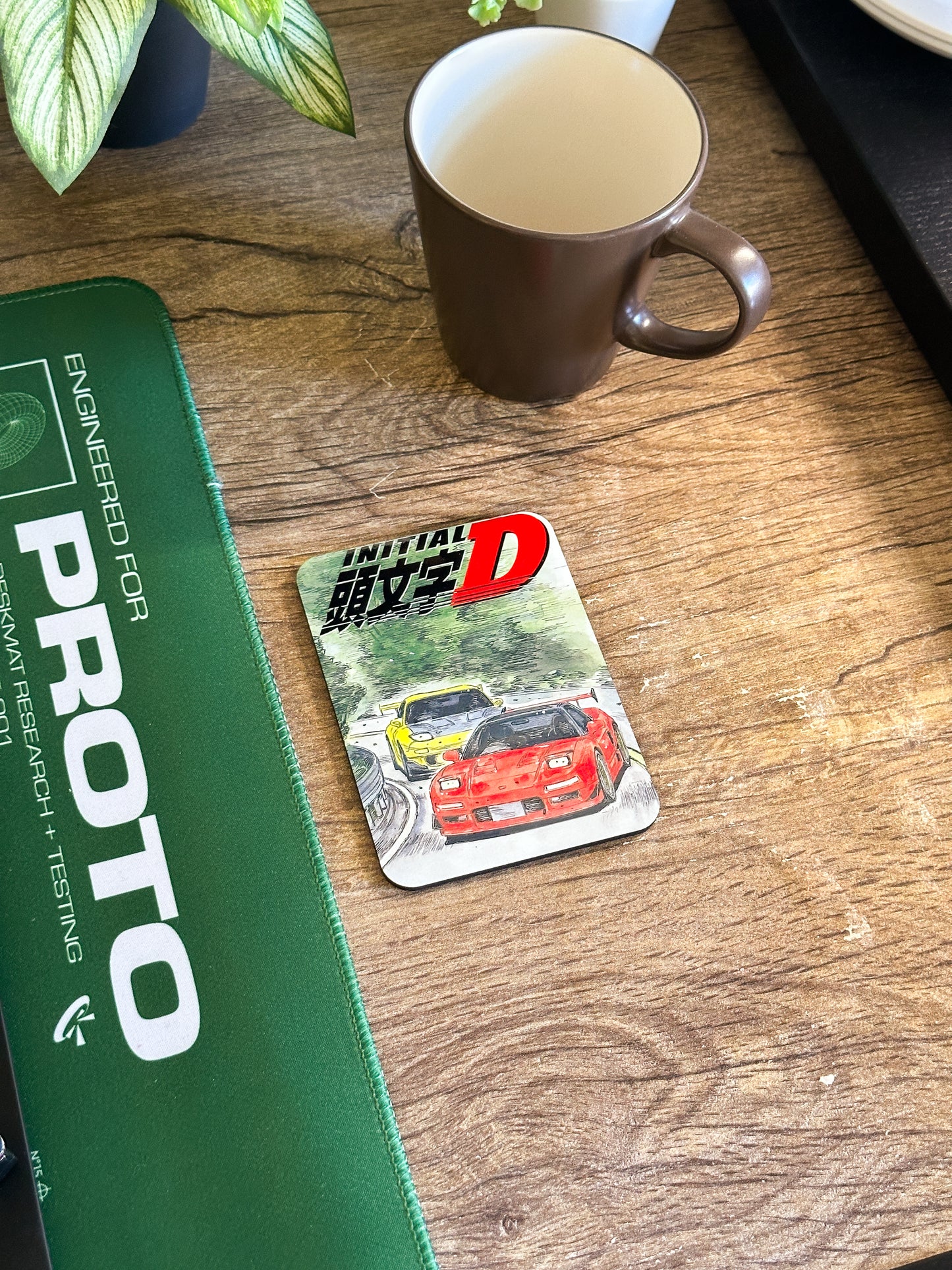 Anime Coaster Set, Wooden Coasters with Gloss Finish.