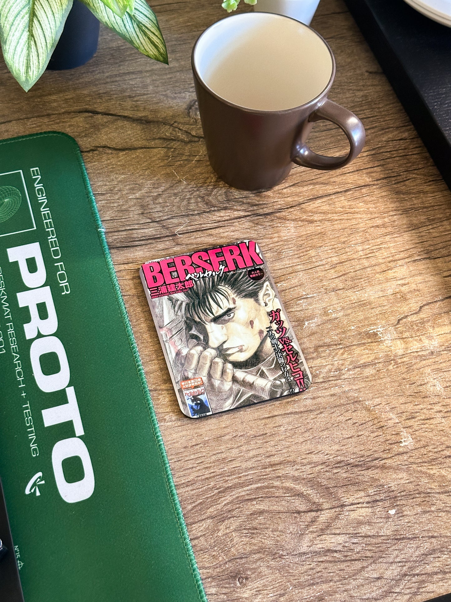 Anime Coaster Set, Wooden Coasters with Gloss Finish.