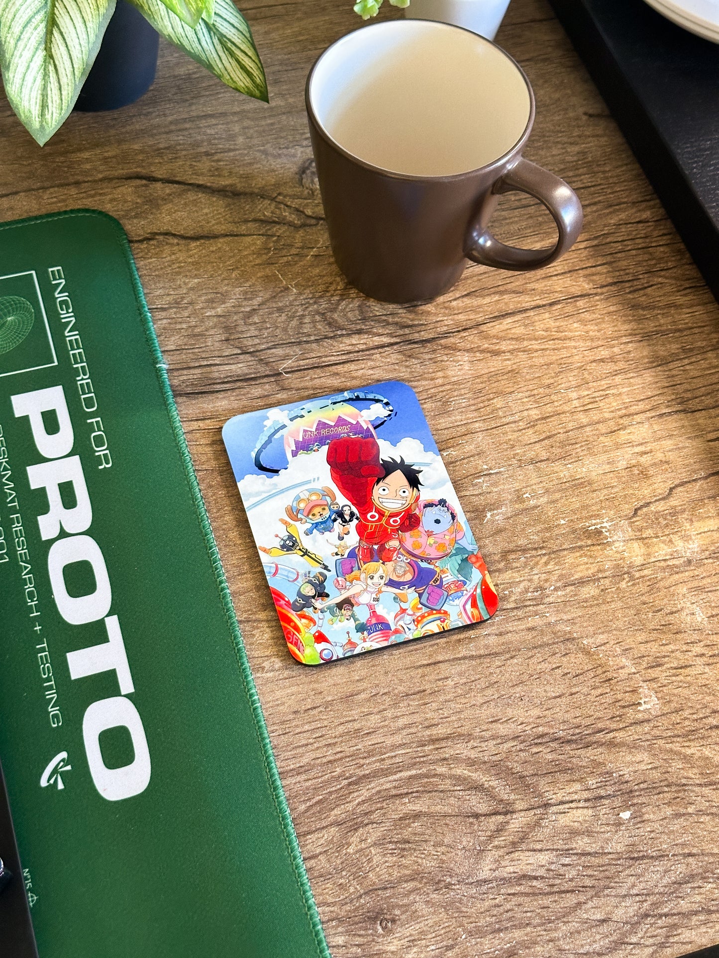 Anime Coaster Set, Wooden Coasters with Gloss Finish.