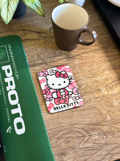 Anime Coaster Set, Wooden Coasters with Gloss Finish.