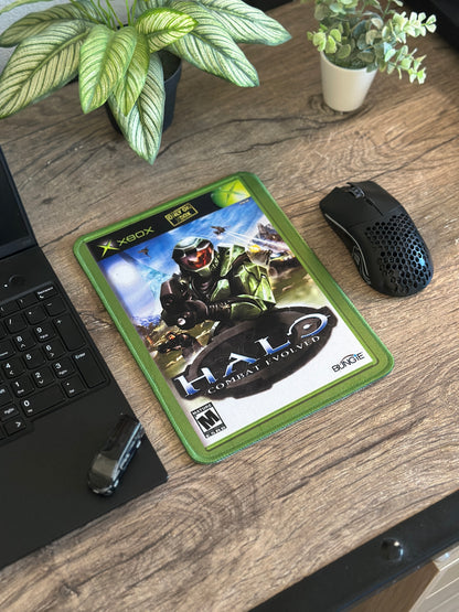 Halo Combat Evolved XBOX Game Cover Mousepad 10 x 7.5in - Gamer Desk Decor