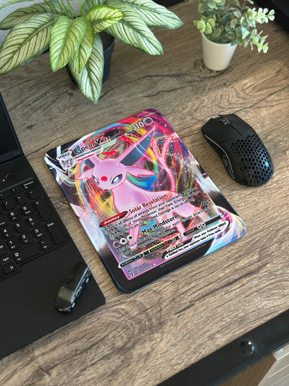 Pokemon TCG Full Art Eeveeloutions Mousepads - 10 x 7.5in, Gamer Desk Decor