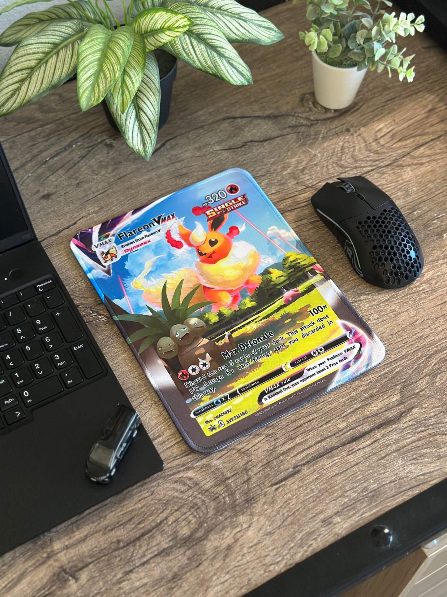Pokemon TCG Full Art Eeveeloutions Mousepads - 10 x 7.5in, Gamer Desk Decor