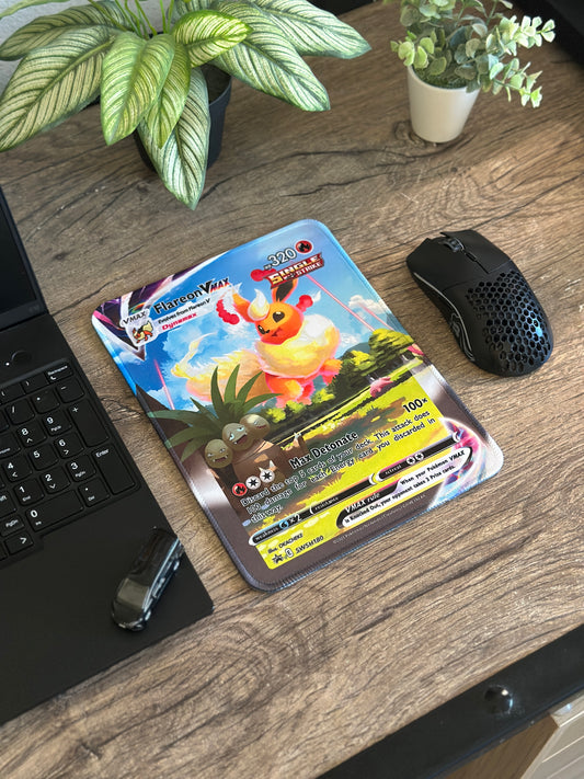 Flareon VMAX Pokemon TCG Full Art Mousepad 10 x 7.5in - Gamer Desk Decor