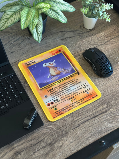 Cubone Base Set Pokemon TCG Mousepad 10 x 7.5in - Gamer Desk Decor