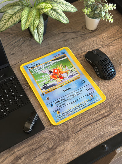 Magikarp Base Set Pokemon TCG Mousepad 10 x 7.5in - Gamer Desk Decor