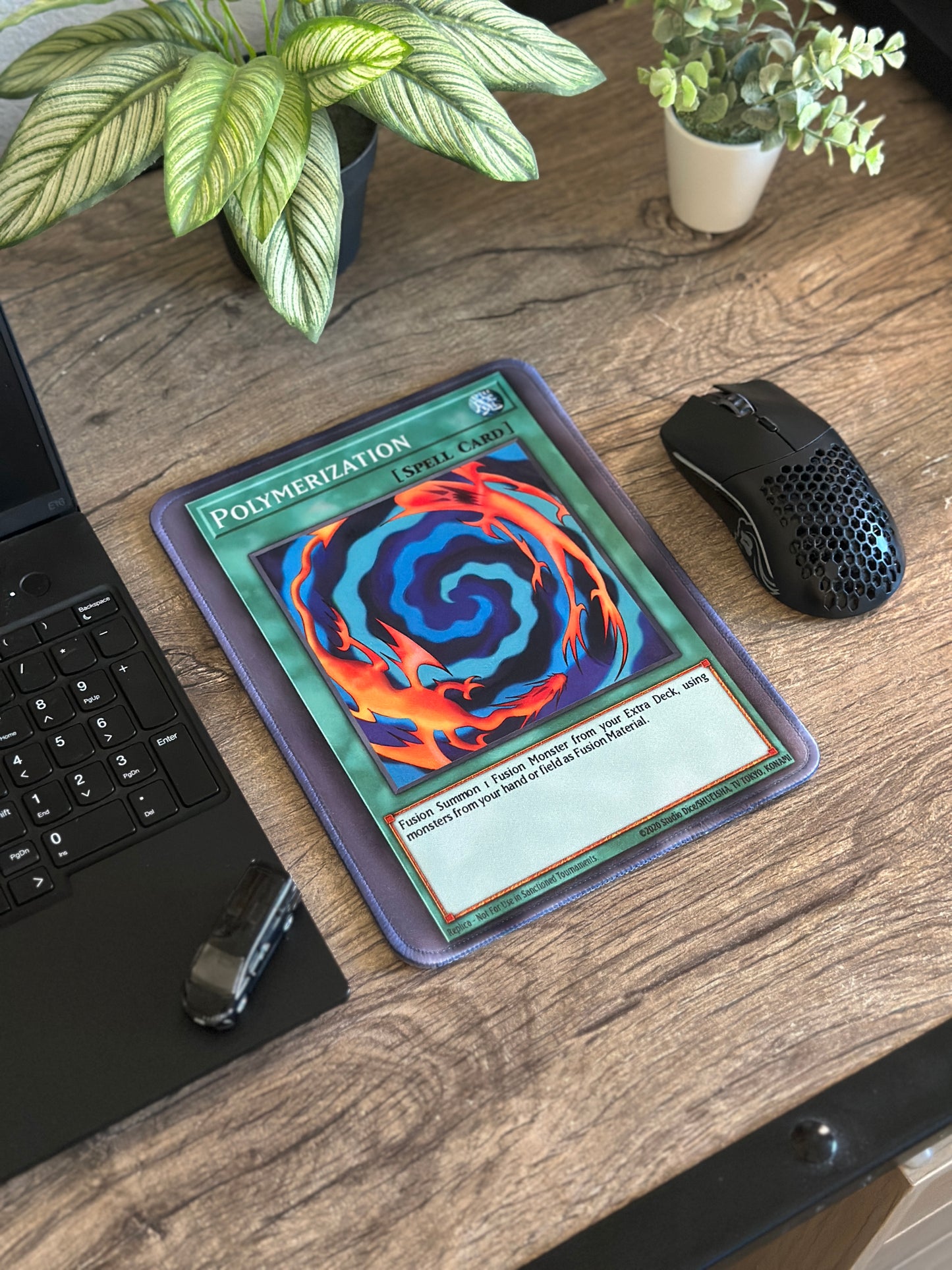 Polymerization Yugioh TCG Mousepad 10 x 7.5in - Gamer Desk Decor