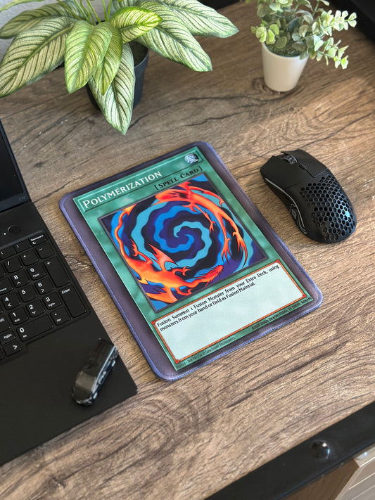 Polymerization Yugioh TCG Mousepad 10 x 7.5in - Gamer Desk Decor
