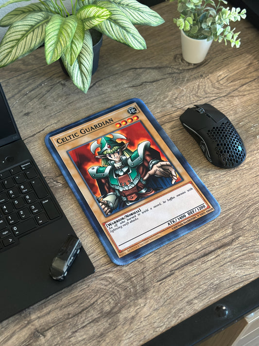 Celtic Guardian Yugioh TCG Mousepad 10 x 7.5in - Gamer Desk Decor
