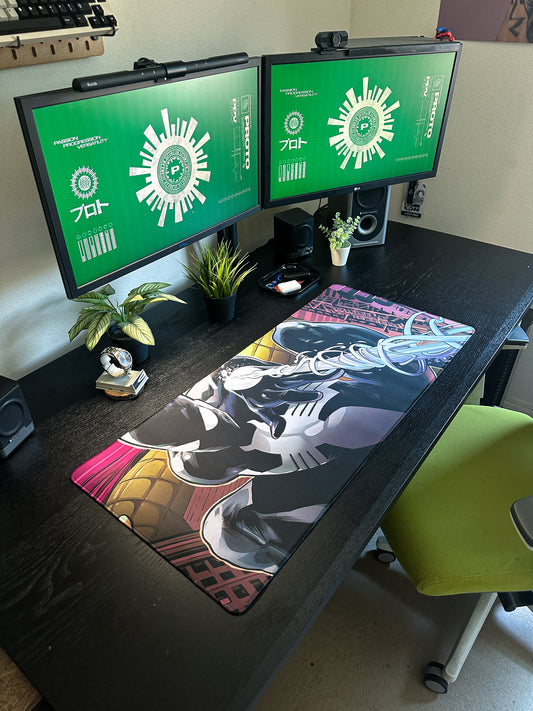 Spiderman Symbiote Deskmat | 90x40cm | Anime Inspired, Gamer Desk Decor