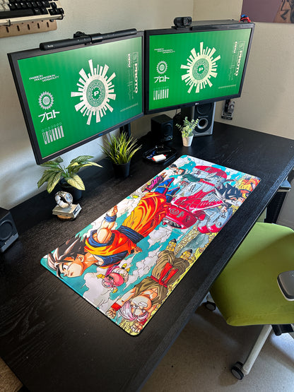 DBZ Capsule Corp Deskmat | 90x40cm | Anime Inspired, Gamer Desk Decor