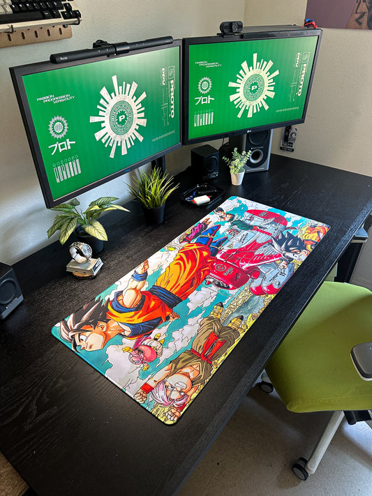 DBZ Capsule Corp Deskmat | 90x40cm | Anime Inspired, Gamer Desk Decor