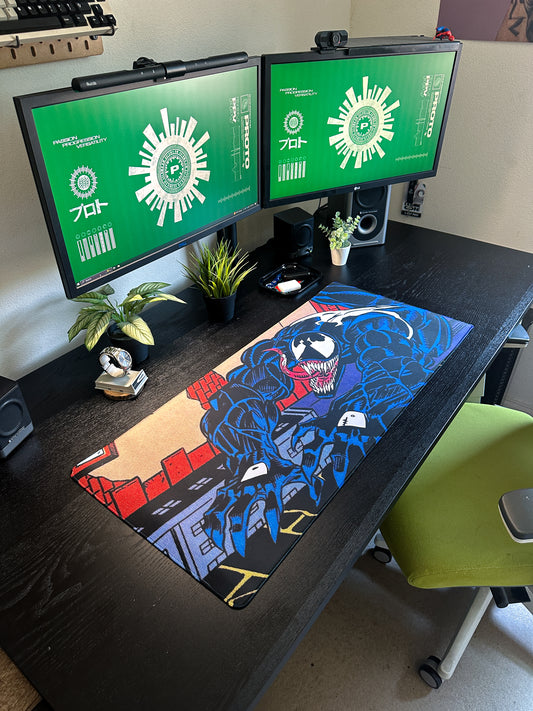 Venom Comic Deskmat | 90x40cm | Comic Inspired, Gamer Desk Decor