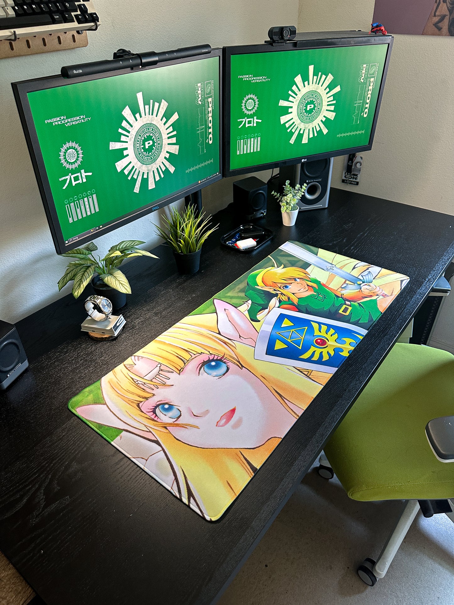 Zelda Link Deskmat | 90x40cm | Anime Inspired, Gamer Desk Decor