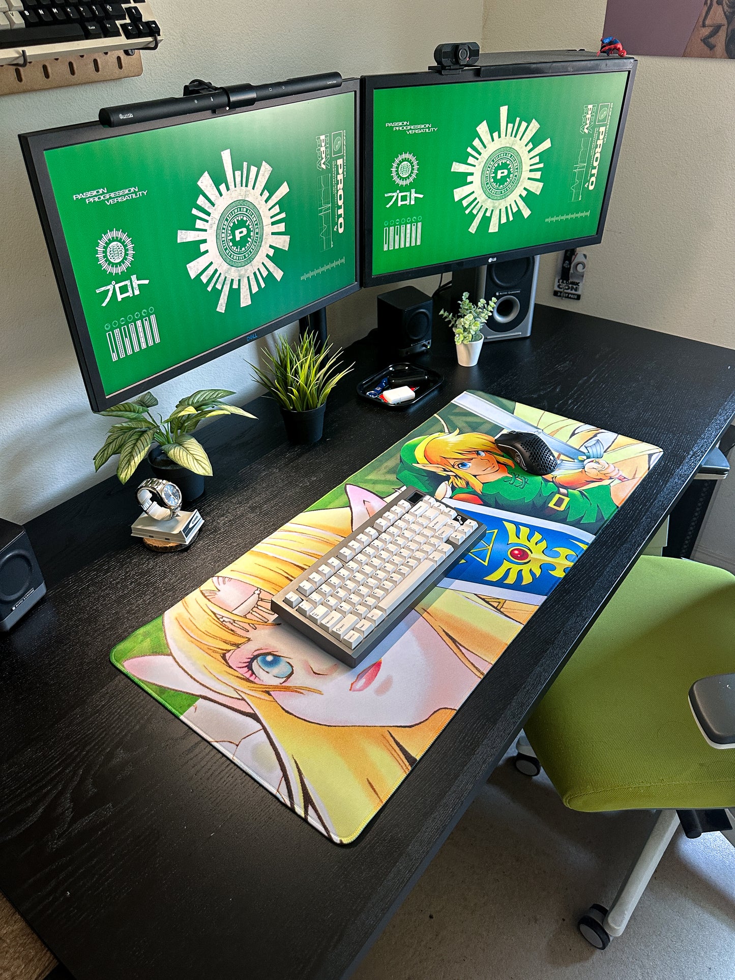 Zelda Link Deskmat | 90x40cm | Anime Inspired, Gamer Desk Decor