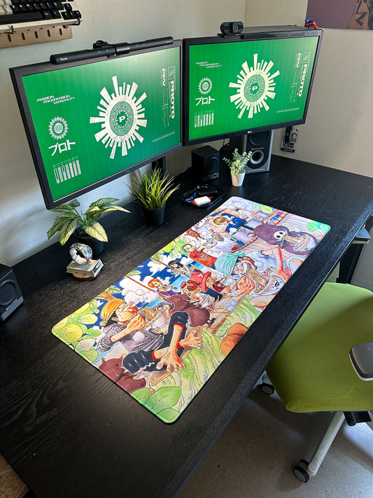 OP Ramen Deskmat | 90x40cm | One Piece Inspired, Gamer Desk Decor