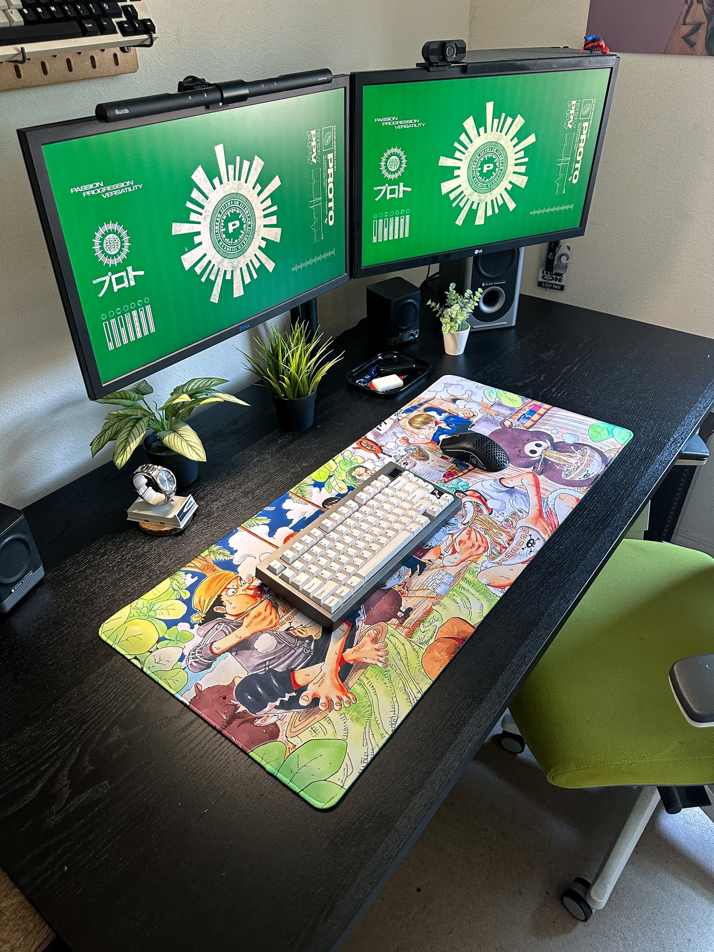 OP Ramen Deskmat | 90x40cm | One Piece Inspired, Gamer Desk Decor