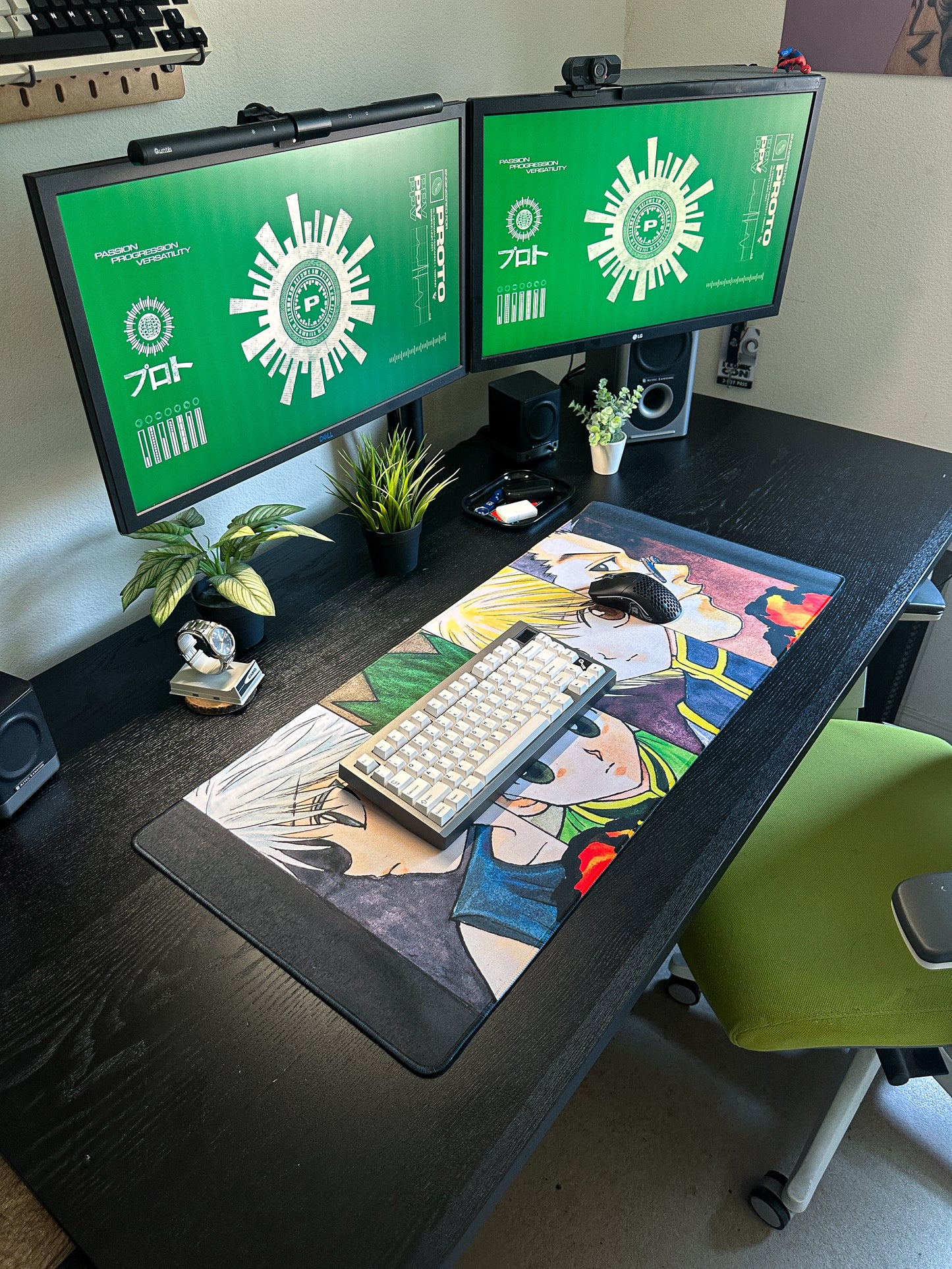 Hunter x Hunter Portraits Deskmat | 90x40cm | Anime Manga Inspired, Gamer Desk Decor