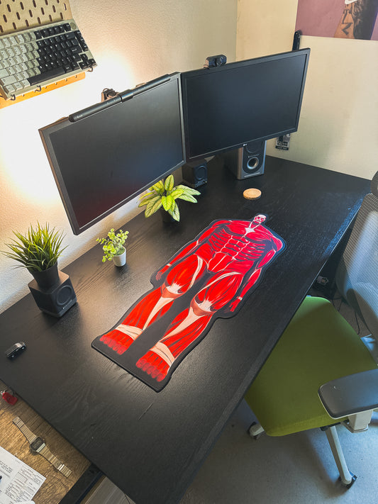 Colossal Titan Deskmat | 90x40cm, Die Cut, Anime Inspired