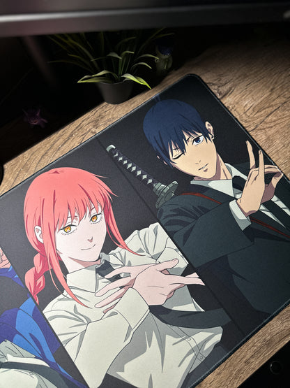 Chainsaw Man Deskmat - Denji, Power, Makima, Aki Mousepad 90x40cm