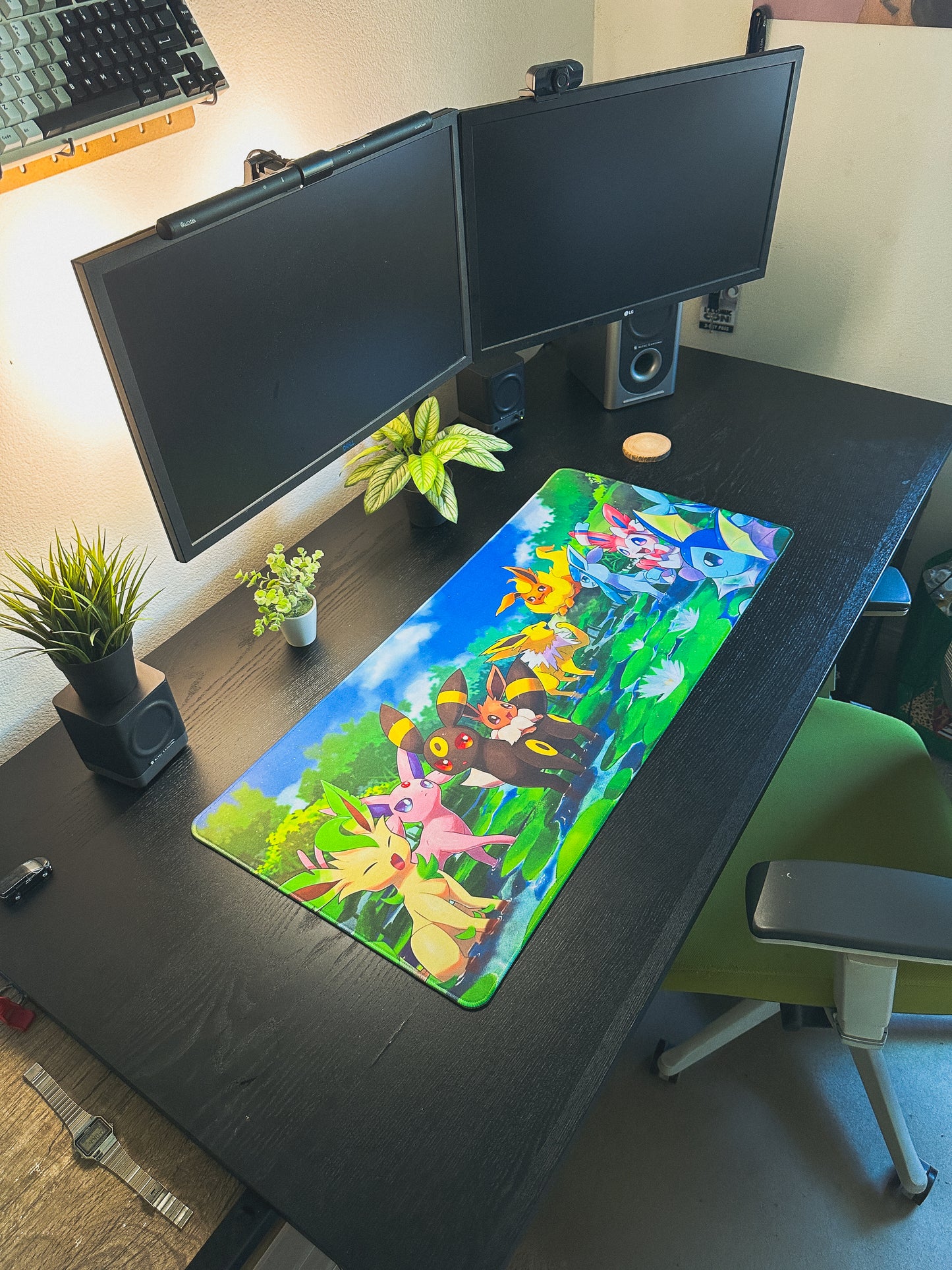 Pokemon Chibi Eeveeloutions Deskmat | 90x40cm | Anime Inspired