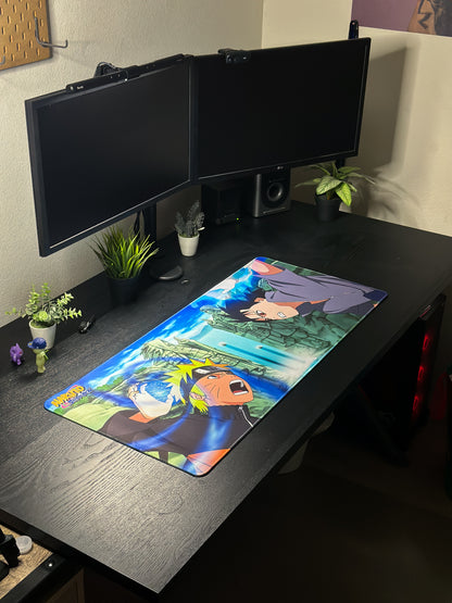 Naruto Shippuden Deskmat - Naruto vs Sasuke Mousepad 90x40cm